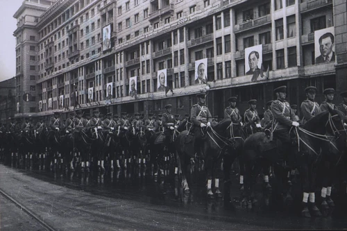 Участники Парада Победы. А.В. Устинов. 1945