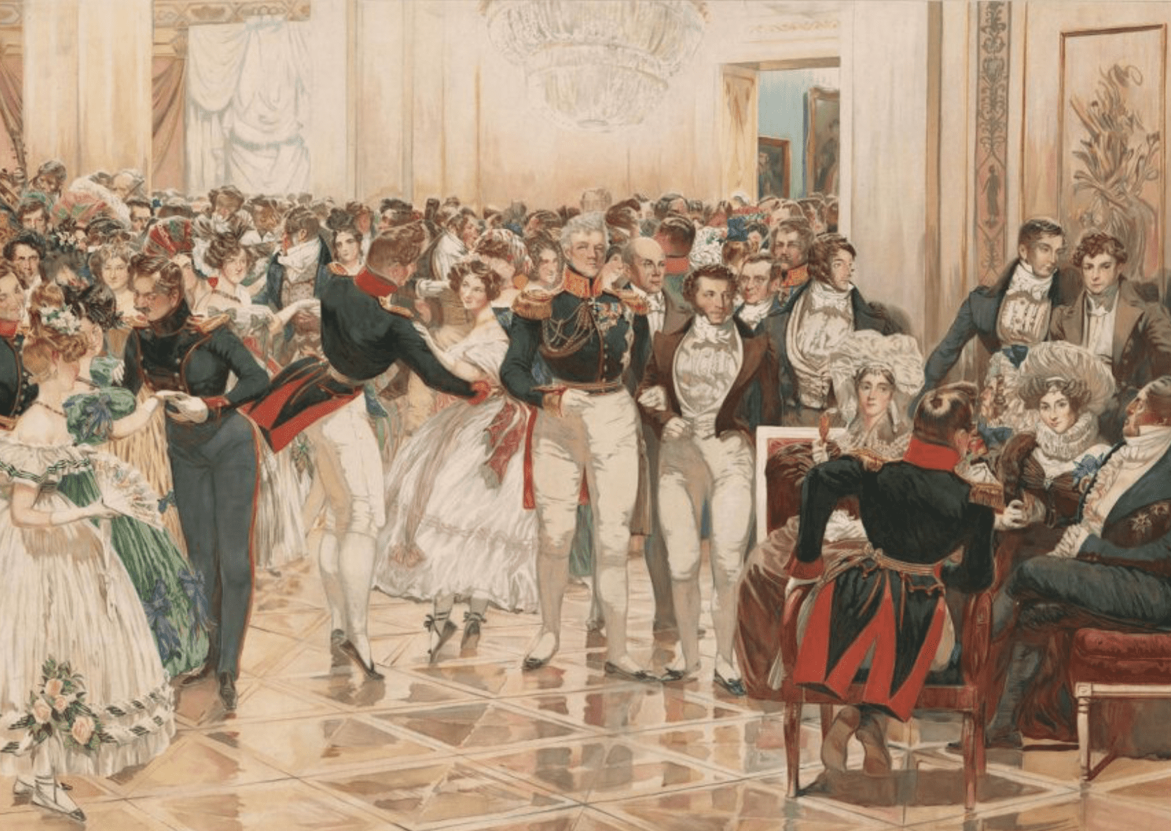 Лекция с мастер-классом «Балы, маскарады и танцевальные вечера в эпоху Николая I»